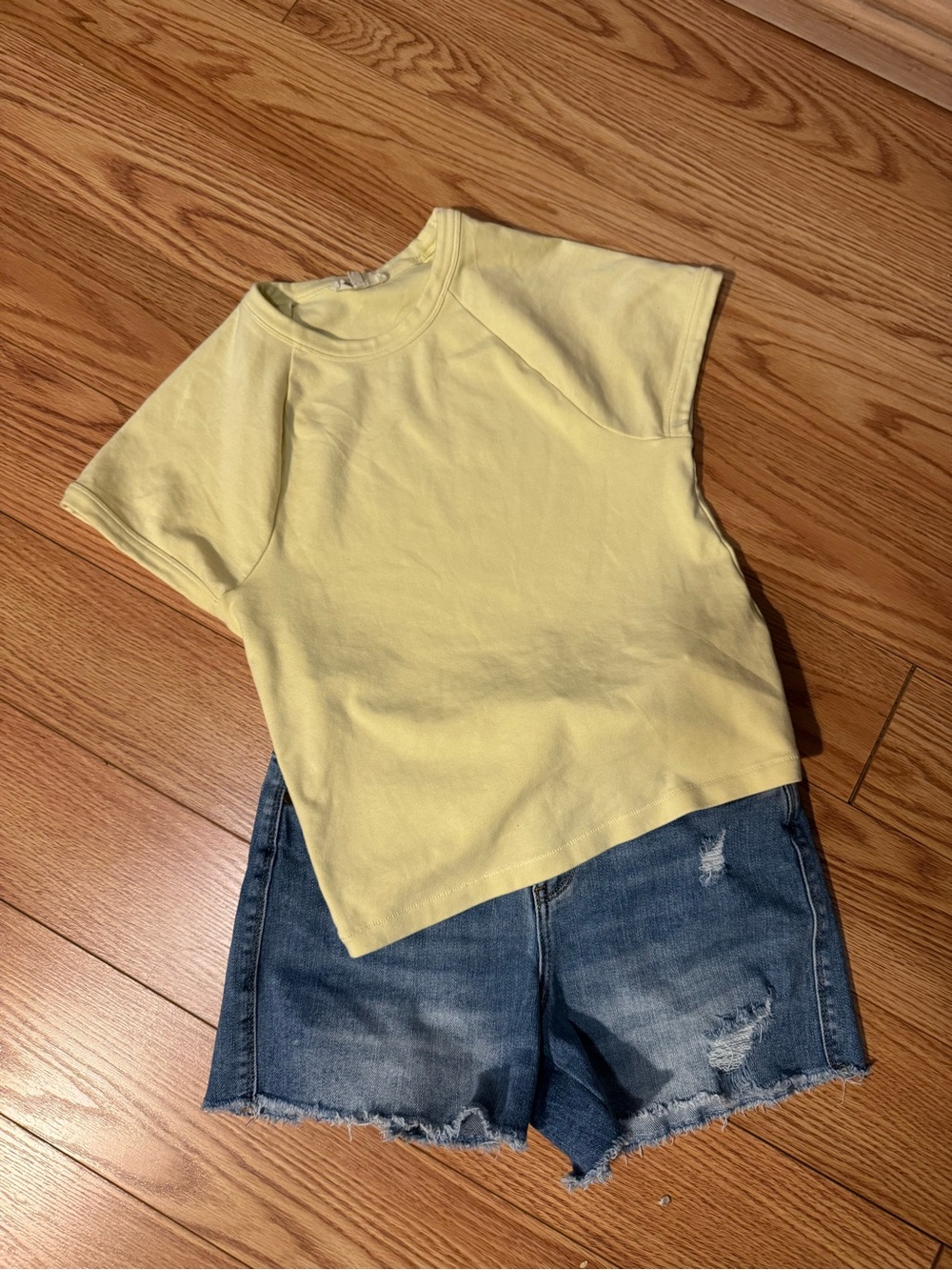 Judy Blue shorts and Madewell T